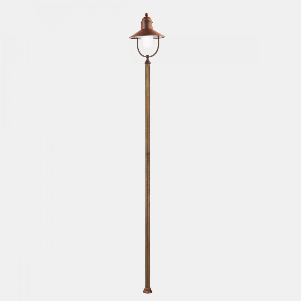 il fanale zahradna lampa svietnik stojacia mosadz loft klasicka vila zamok prazdninovy rustikalna vintage country modern exterierova lampa stojacia lampa vodeodolna chodnik osvetlenie cervena mosadz mala.jpg